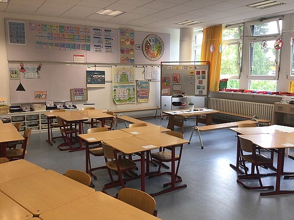 Bild eines Klassenraums